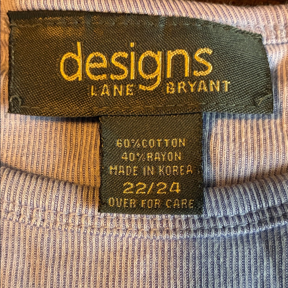 Lane Bryant Light Purple Top - Picture 2 of 2